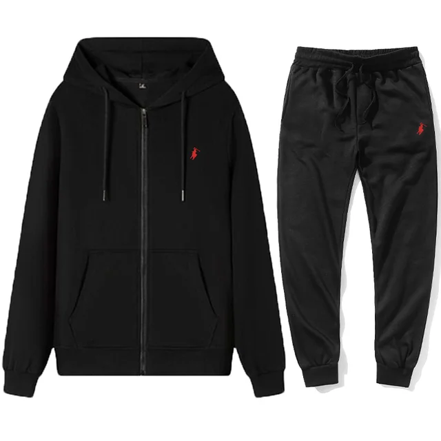 Mens Fashion Zip Up - Herfst-winter 2026 kleine pony geborduurde heren
