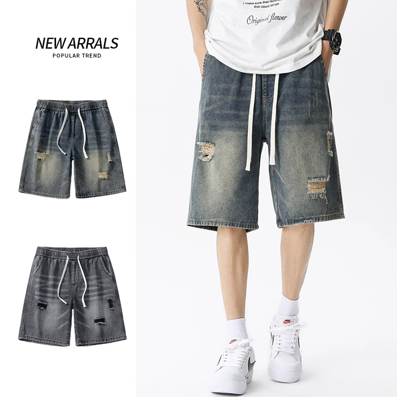 Men Fashion Jeans - Zomer Dunne Denim Shorts Heren Retro