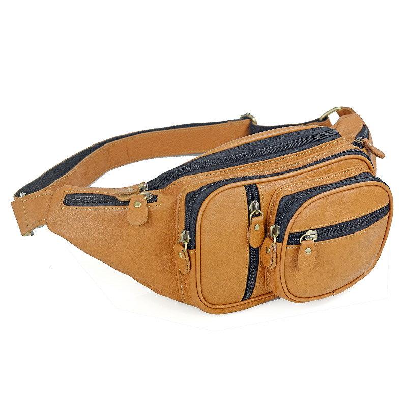 Fashion Harness Men - Heren Echt Lederen Heuptassen Heren Casual