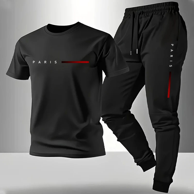 Queer Men'S Fashion - 2026 Nieuwe Aanwinst Heren Trainingspak T-shirt