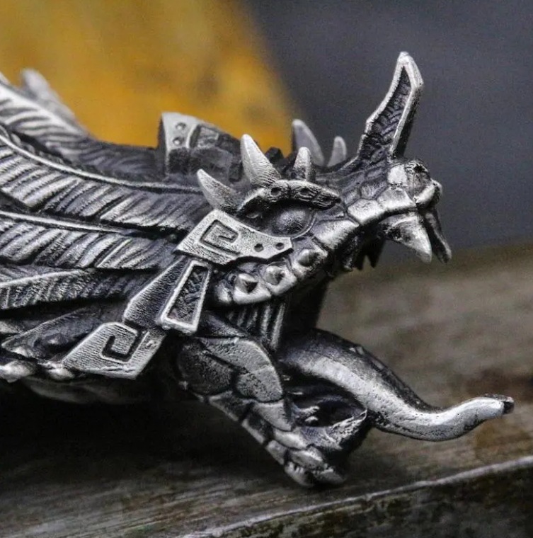 Mens Fashion Mullet - Maya mythologie kwetzalcoatl courquin hanger ketting