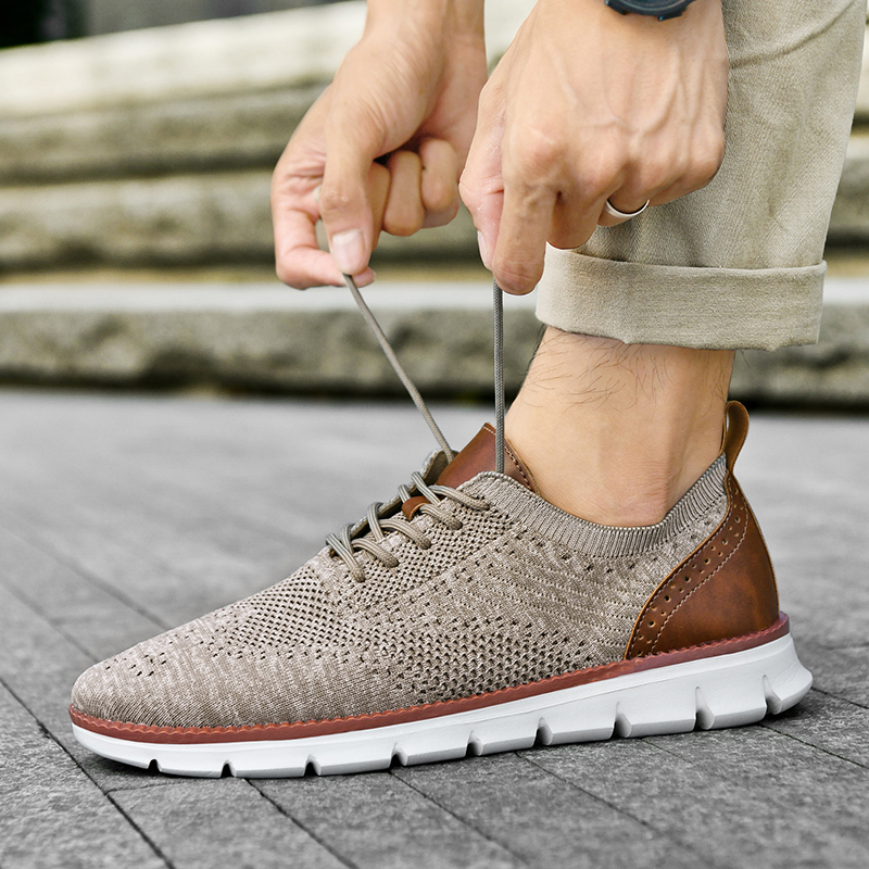 Oxford Shoes Brogue - Heren vrijetijdsschoenen Klassieke ademende brogue-flats Dempende