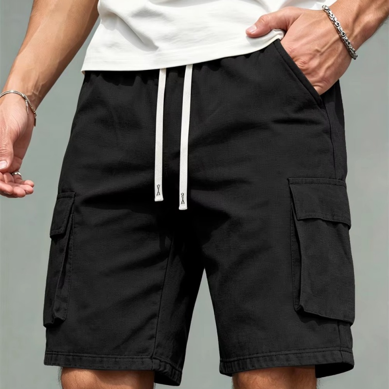 Men'S Fashion Overalls - Herenshorts met trekkoord, snel drogend, rechte
