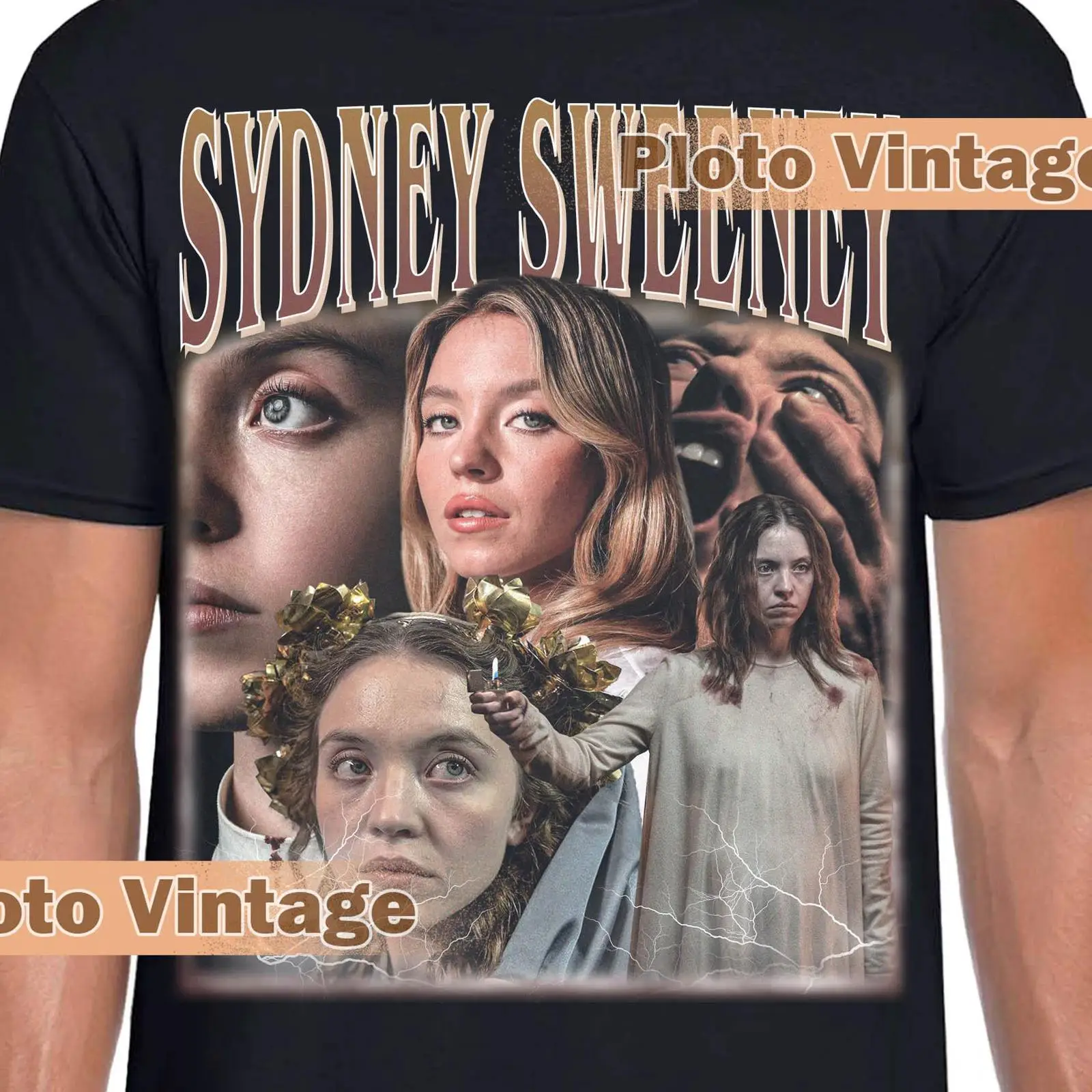 Men'S Fashion Sydney - Vintage Sydney Sweeney Bootleg T-shirt Retro