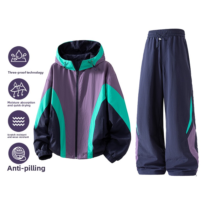 Mens Fashion Zip Up - Nieuwe tweedelige herenjas voor de lente