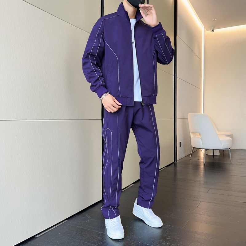 Men'S Fashion Zip Sweater - Heren opstaande kraag lange mouw rits
