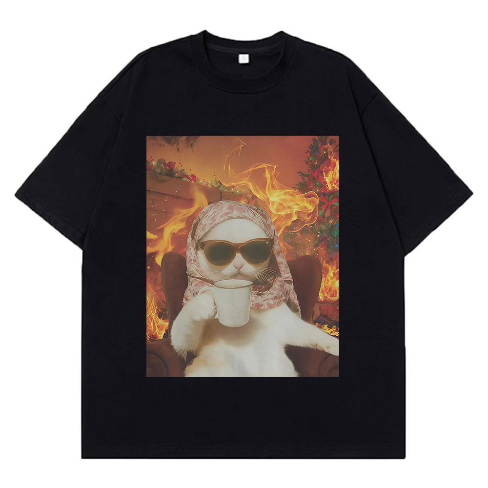 Mens Xmas Fashion - Ik Chill Cat Xmas Grappige Kat
