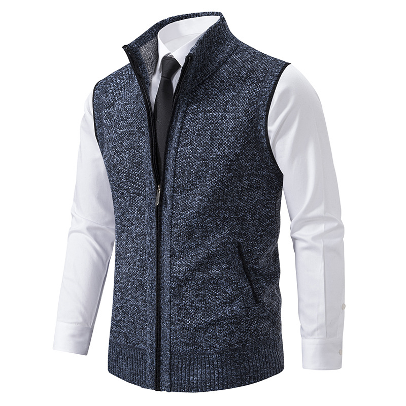 Men'S Fashion Zip Sweater - Heren winter herfst trui vest gebreid