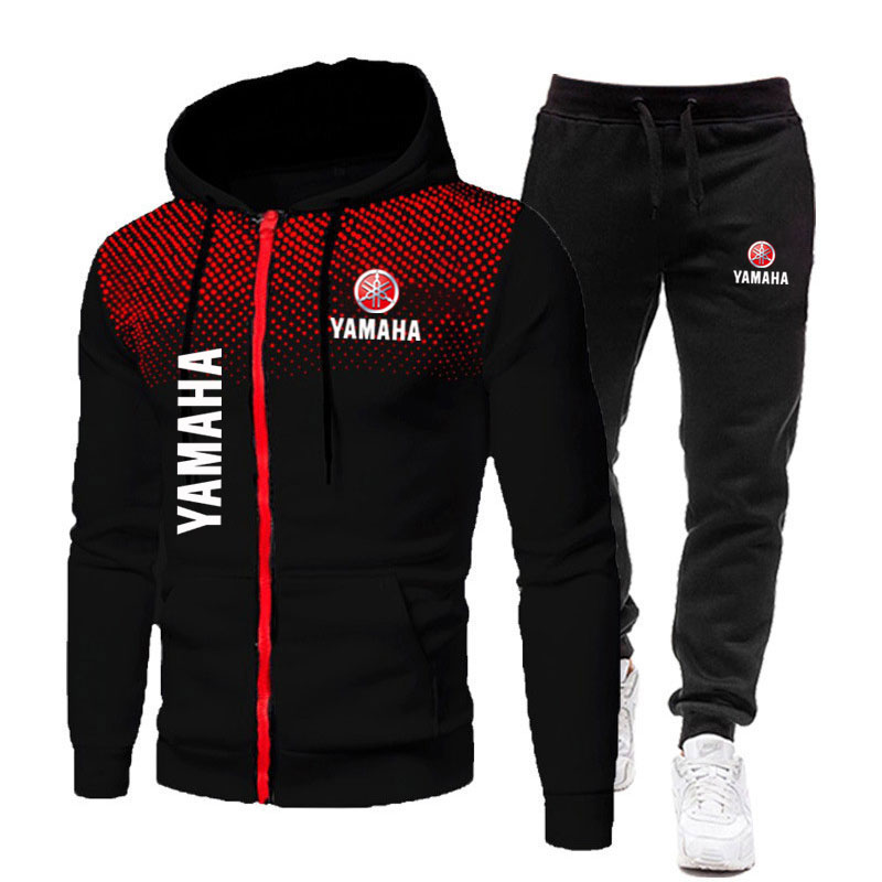 Mens Fashion Zip Up - Yamaha Herensets Logo Print Lente Modieus