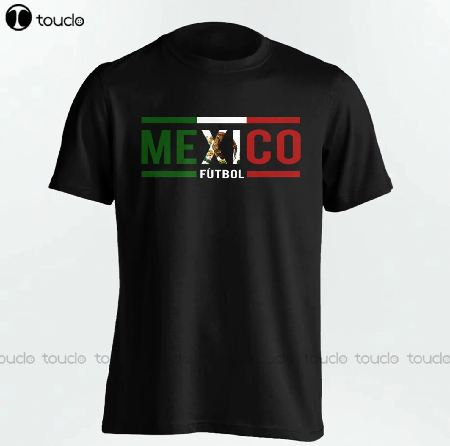 Mens Fashion Mexico - Heren Mexico Futbol Voetballer Zwart T-shirt