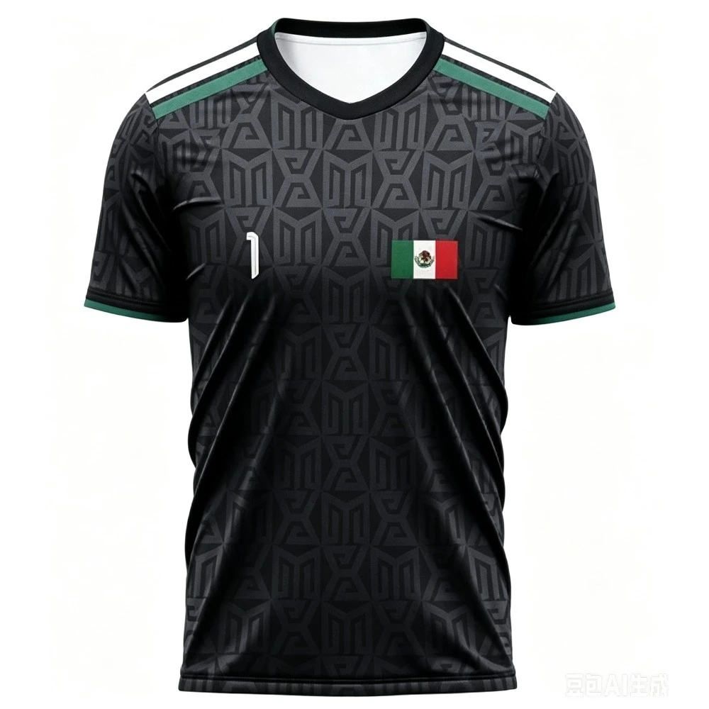 Mens Fashion Mexico - Mexico Away Fan Club-uitrusting, elastisch ademend