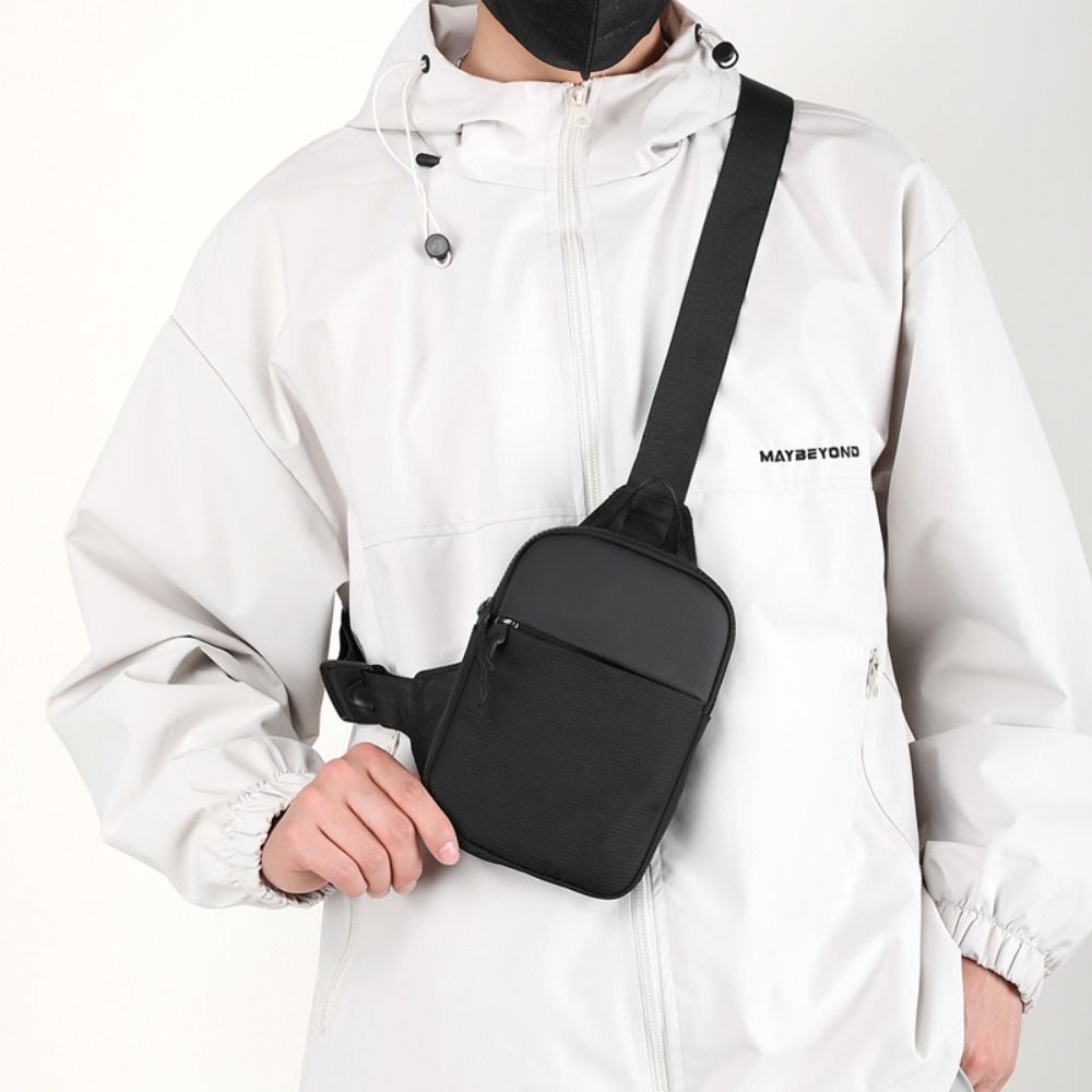 Fashion Harness Men - Herenborsttas Mode Kleine Canvas Schoudertas Crossbody
