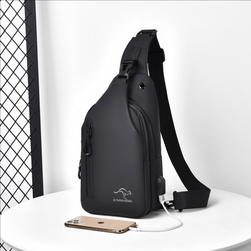 Fashion Harness Men - Schoudertas Voor Mannen Waterdichte Usb Mannelijke