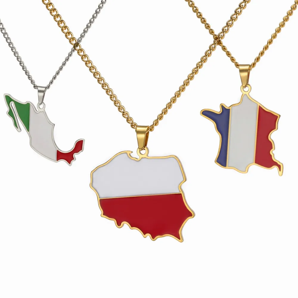 Men'S Fashion Qatar - Dreamtimes Polen Frankrijk Mexico Kaart Hanger