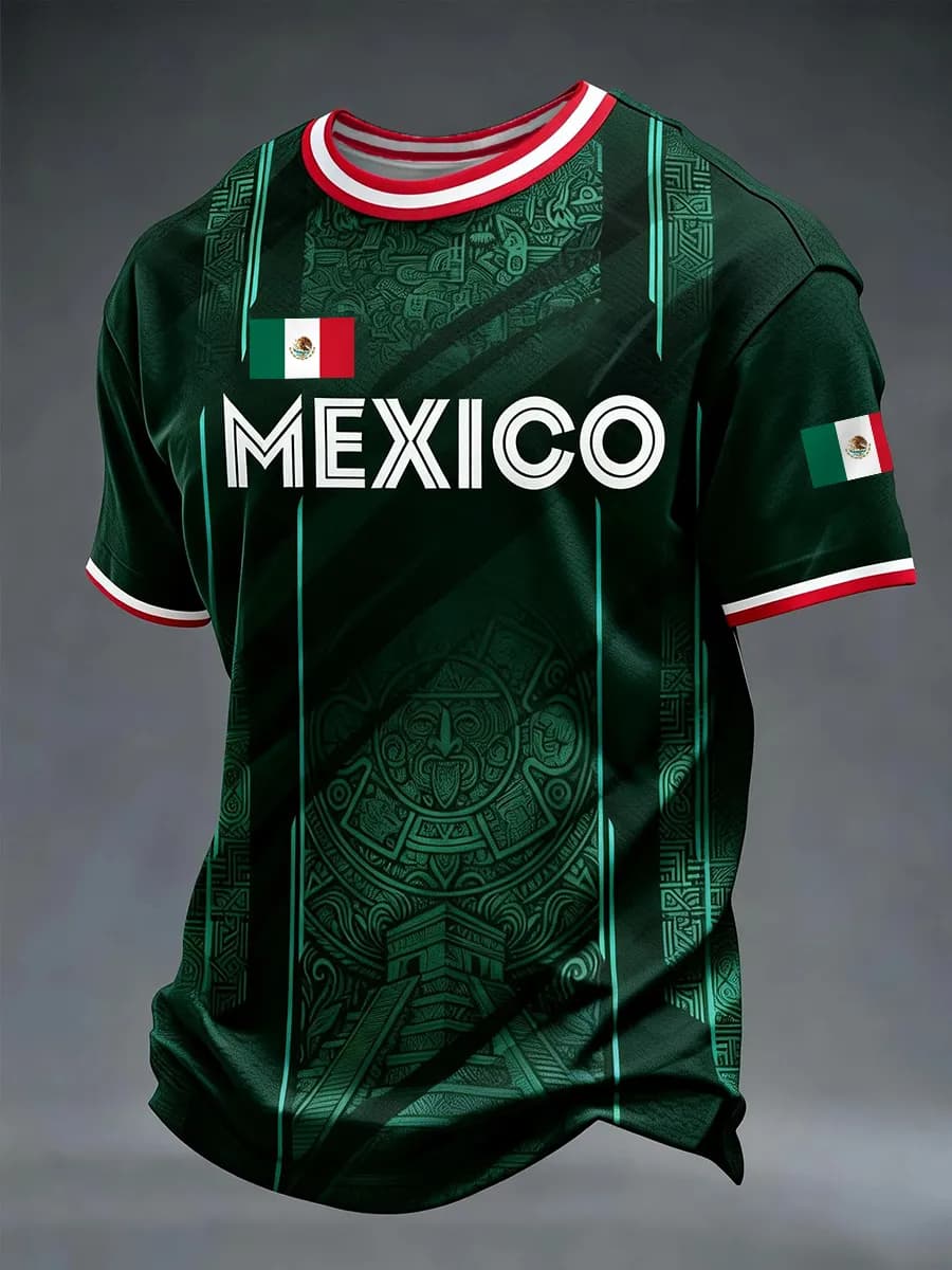 2026 Heren Mexico 3D Print Voe - Mens Fashion Mexico recensie en prijs