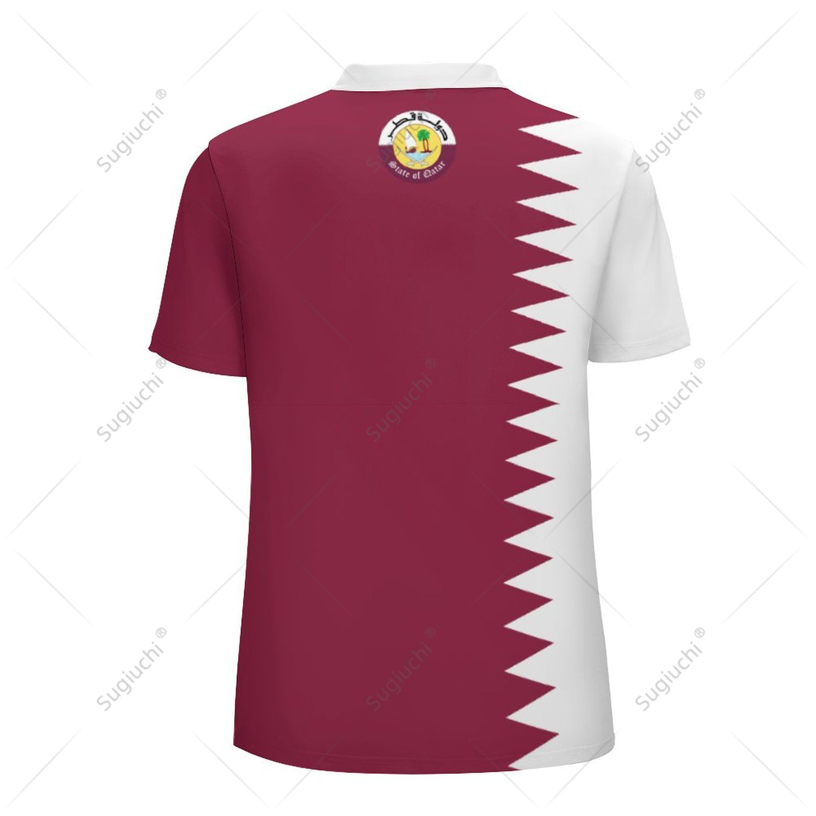 Unisex poloshirt Qatar vlag 3D - Men'S Fashion Qatar recensie en prijs