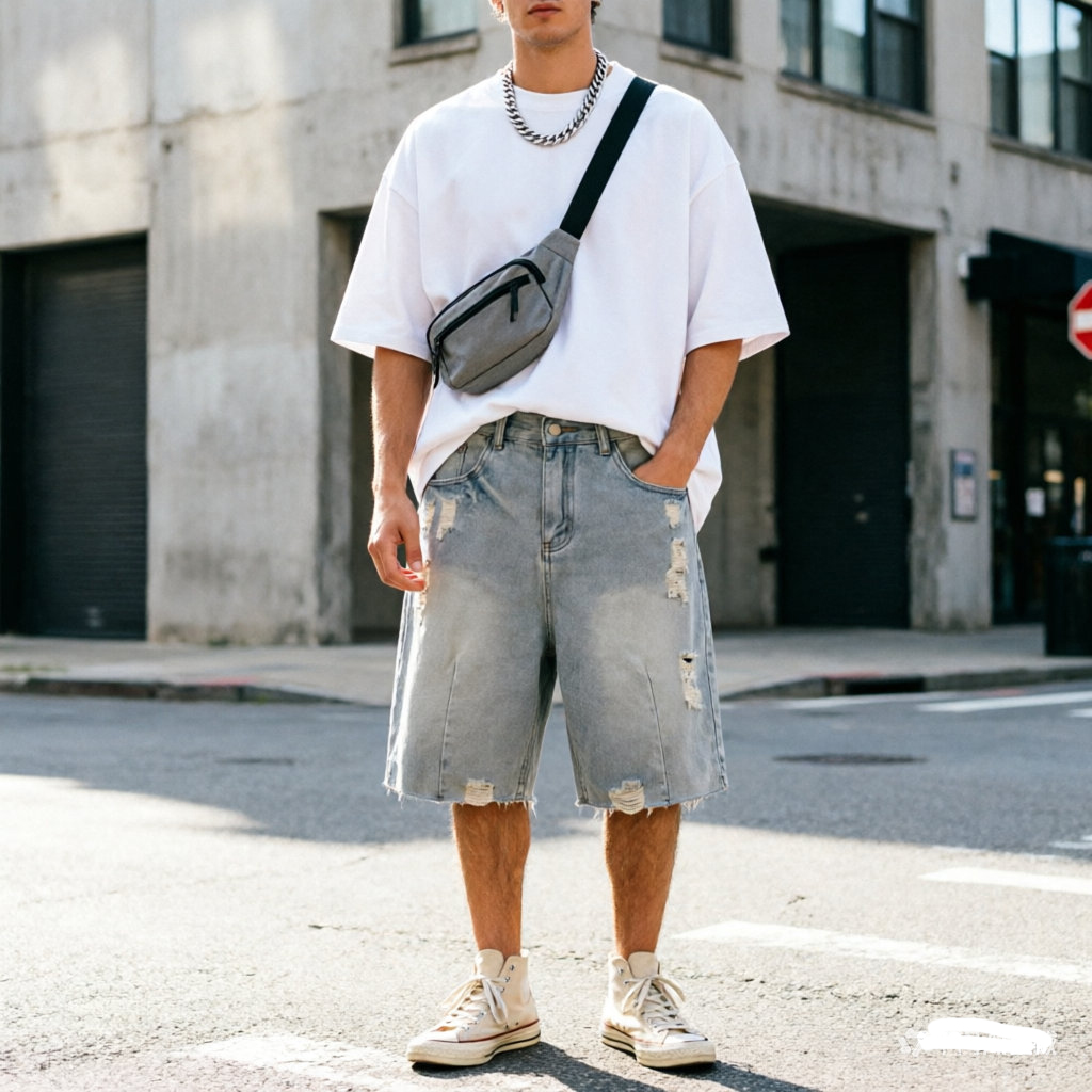 Zomer heren casual jeansshorts - Men Fashion Jeans recensie en prijs