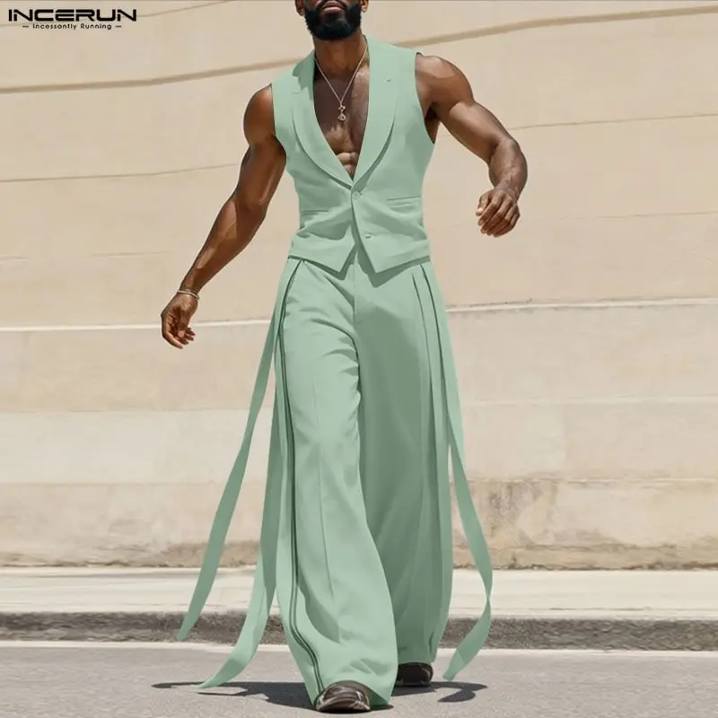 INCERUN Herensets Effen Kleur  - Mens Fashion Suits recensie en prijs