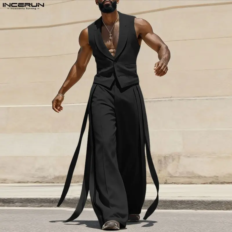 INCERUN Herensets Effen Kleur  - Mens Fashion Suits recensie en prijs