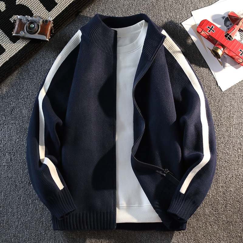 Trendy herenmode vest trui jas - Men'S Fashion Zip Sweater recensie en prijs