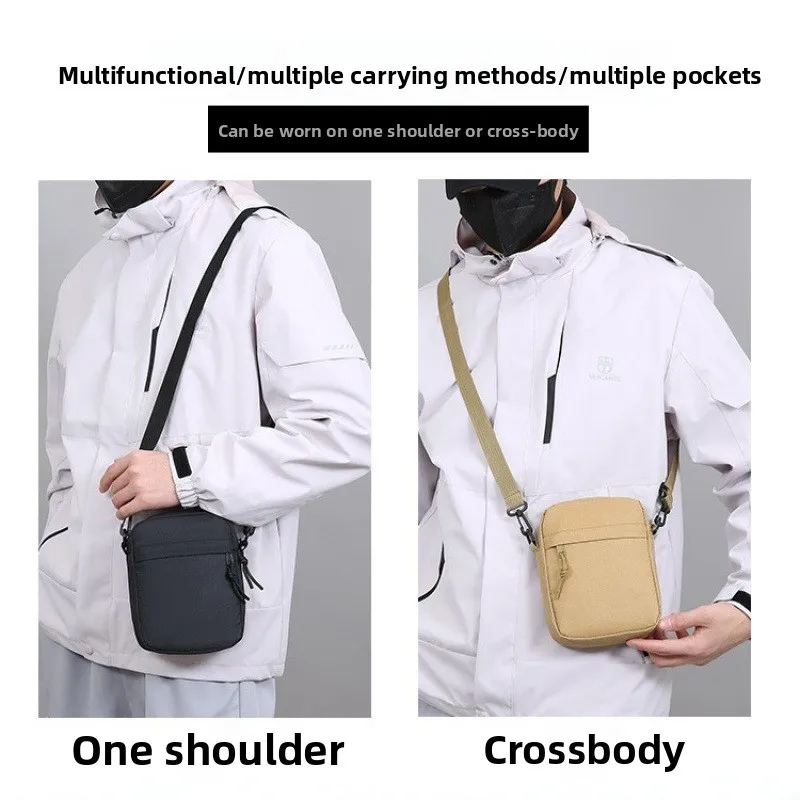 Eenvoudige effen canvas mini v - Crossbody Bag Men recensie en prijs
