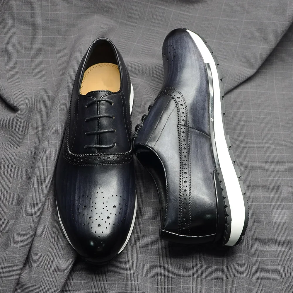 10 kleuren handgemaakte ledere - Oxford Shoes Brogue recensie en prijs