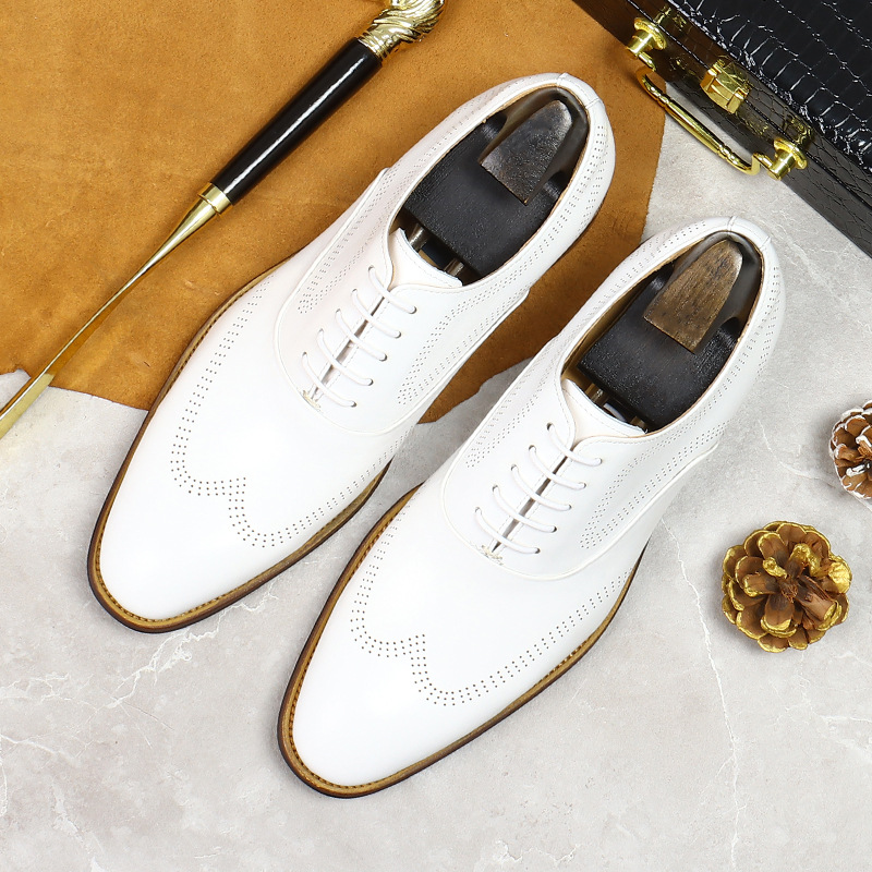 Witte Beknopte Slijtvaste Echt - Oxford Shoes Brogue recensie en prijs