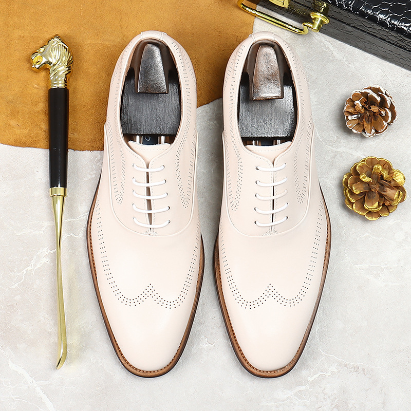 Witte Beknopte Slijtvaste Echt - Oxford Shoes Brogue recensie en prijs