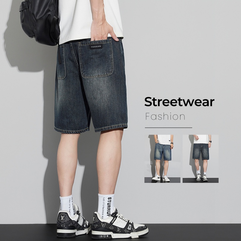 Heren vintage denim shorts zom - Men Fashion Jeans recensie en prijs
