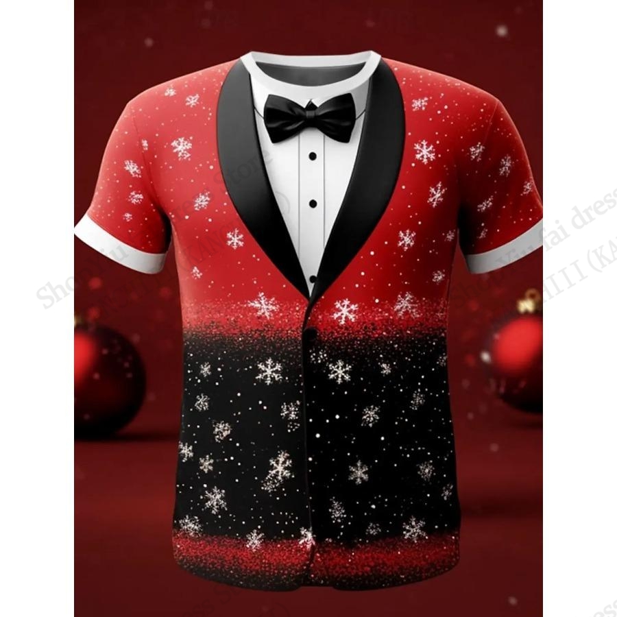 Kerstboom Sneeuwvlok Strik 3D  - Mens Xmas Fashion recensie en prijs