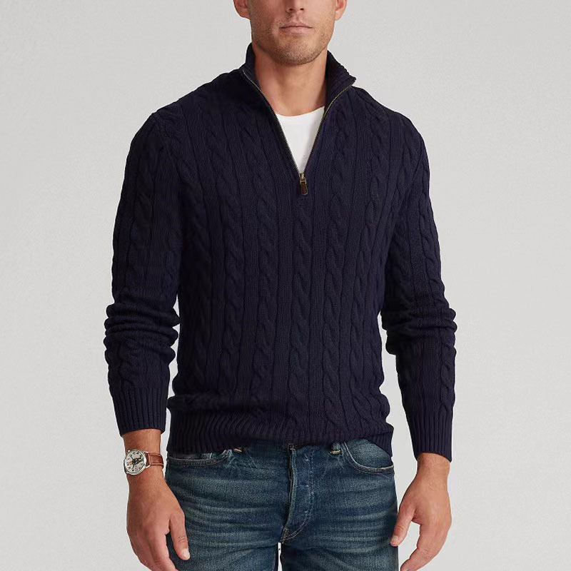 Mock Neck Gebreide Trui Heren  - Men'S Fashion Zip Sweater recensie en prijs
