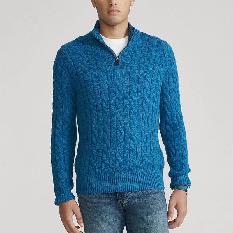 Mock Neck Gebreide Trui Heren  - Men'S Fashion Zip Sweater recensie en prijs
