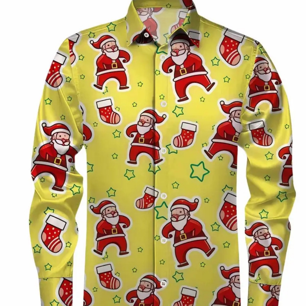 Herenmode Langarmshirt Kerst C - Mens Xmas Fashion recensie en prijs