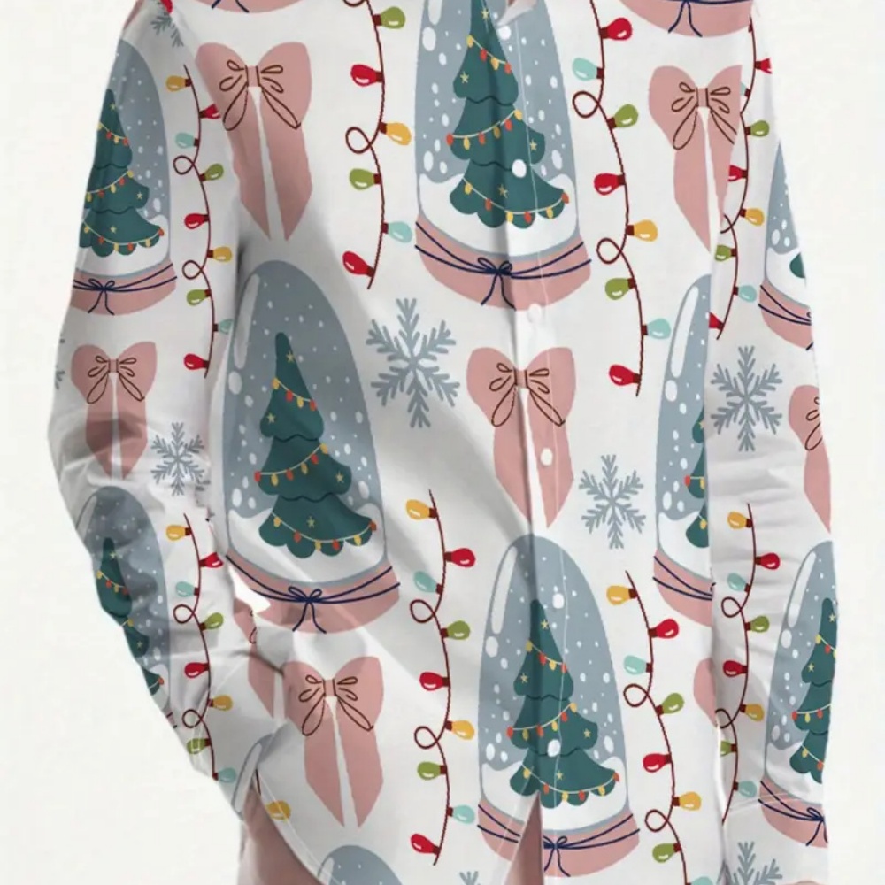 Herenmode Langarmshirt Kerst C - Mens Xmas Fashion recensie en prijs