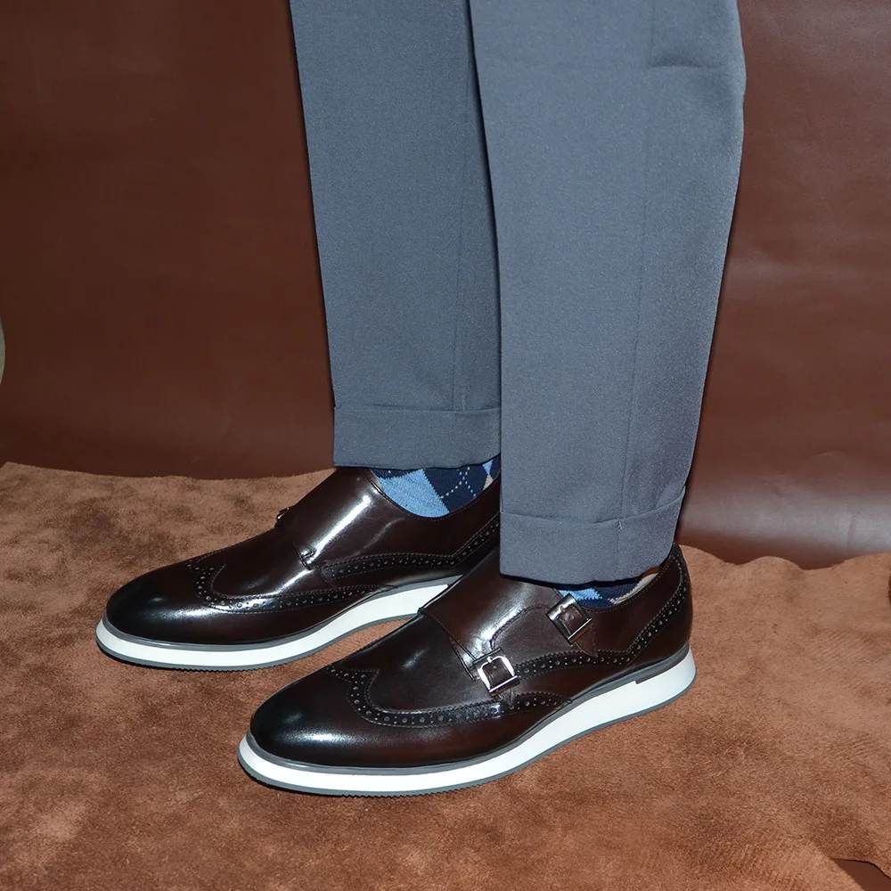 Europese luxe herensneakers Ec - Oxford Shoes Brogue recensie en prijs