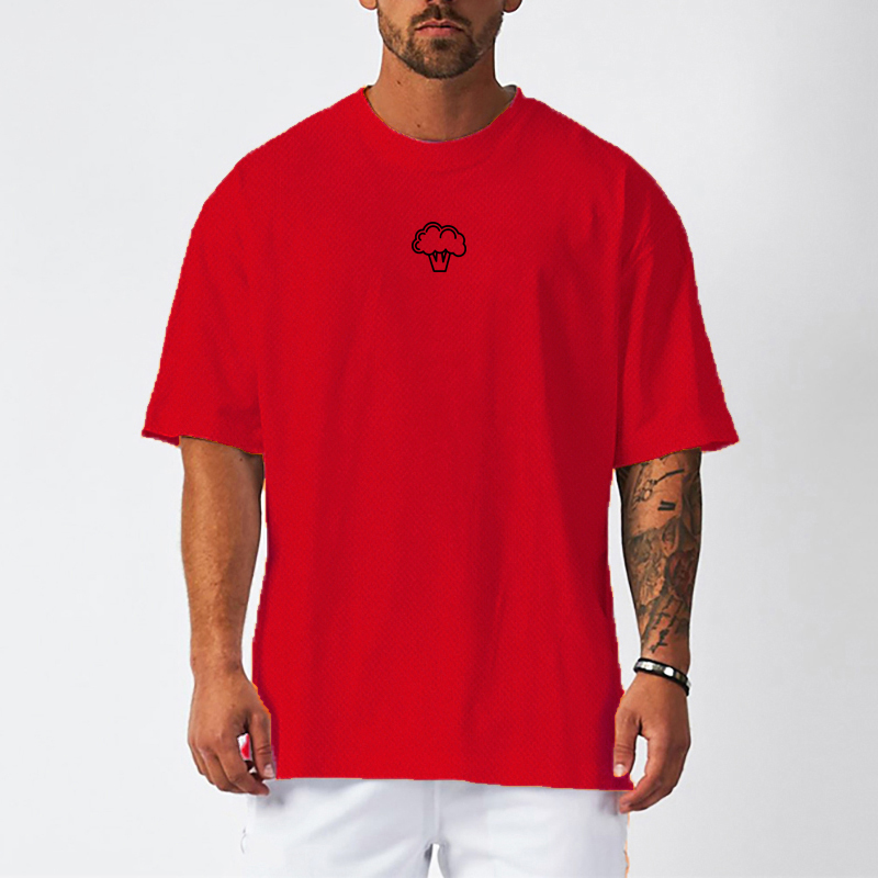 Oversize mesh sneldrogende wor - Muscle Tee Workout recensie en prijs