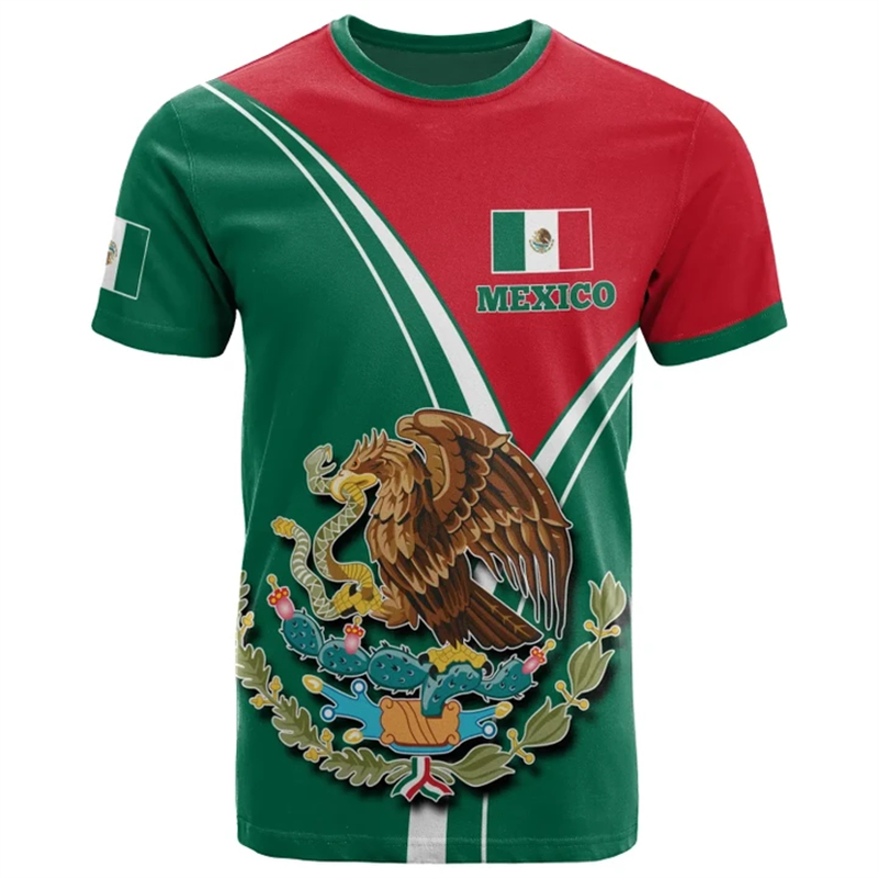 Mexico Nationale Vlag T-Shirts - Mens Fashion Mexico recensie en prijs
