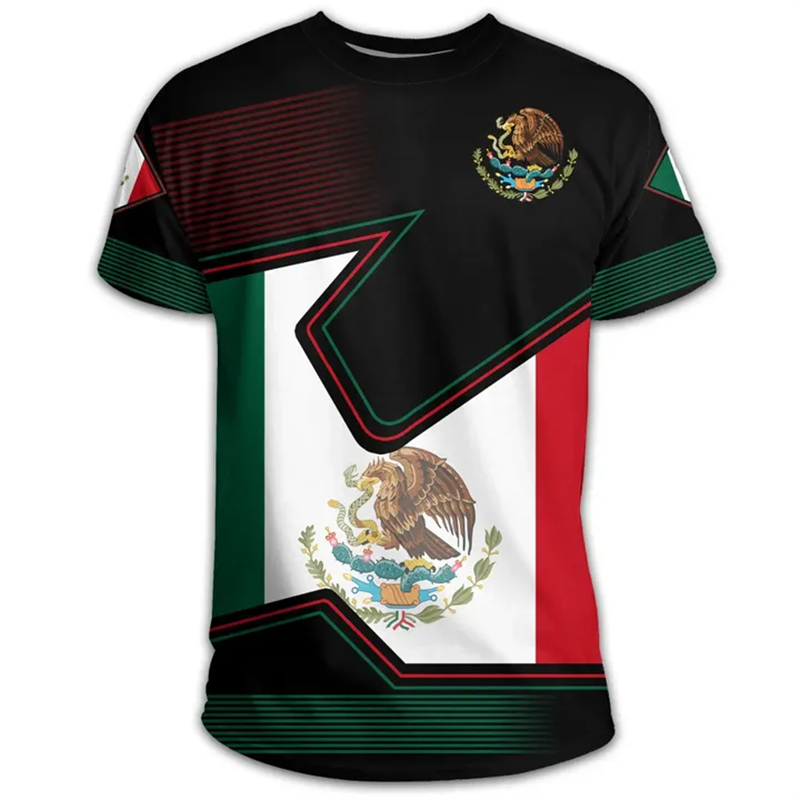 Mexico Nationale Vlag T-Shirts - Mens Fashion Mexico recensie en prijs