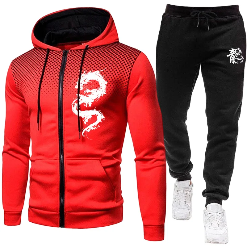 Heren Paris Dragon Pattern Fas - Mens Fashion Zip Up recensie en prijs