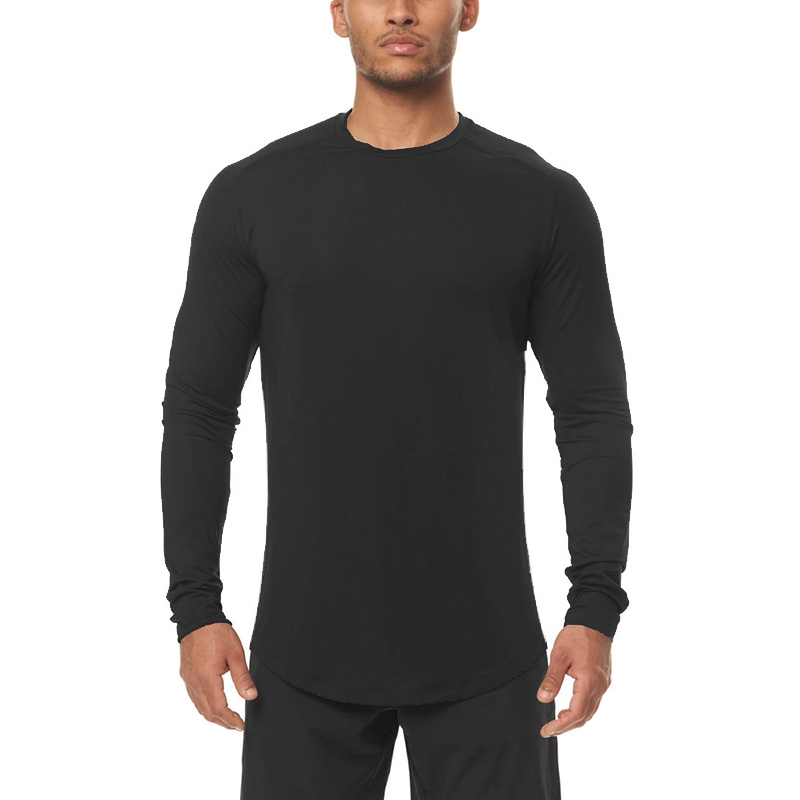 Hoge elastische heren fitness  - Muscle Tee Workout recensie en prijs