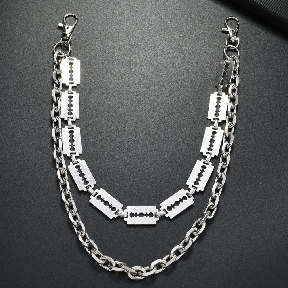 Punk metalen ketting sleutelha - Men'S Fashion Overalls recensie en prijs