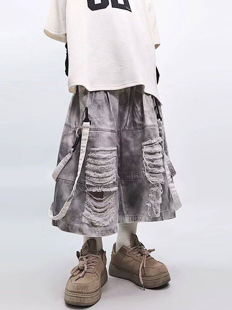 Retro hiphop heren gescheurde  - Men Fashion Jeans recensie en prijs