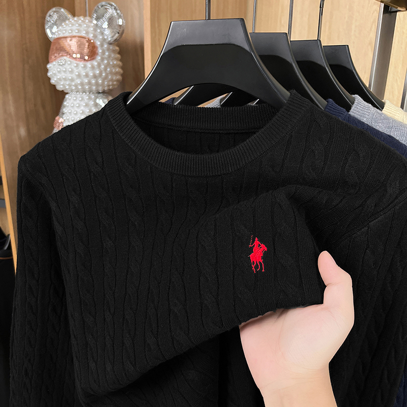 High-end jacquard trui met pon - Mens Fashion Mullet recensie en prijs
