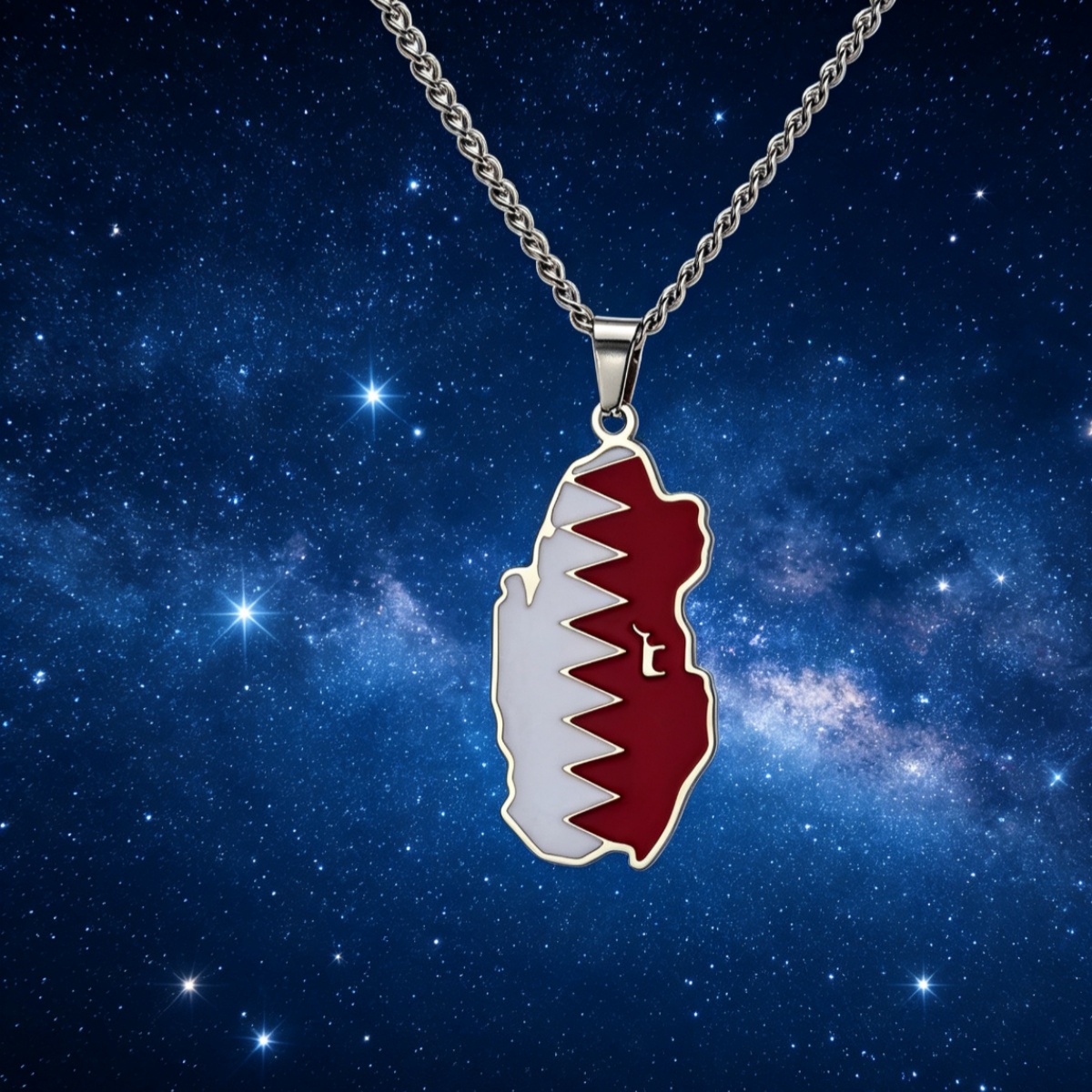 Drip Oil Qatar Kaart Ketting V - Men'S Fashion Qatar recensie en prijs